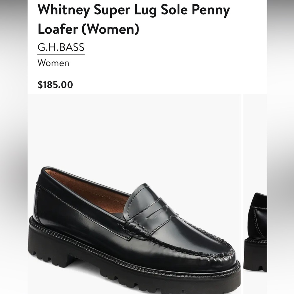 G.H. Bass Weejuns Women's Black Penny Loafers - Picture 2 of 9